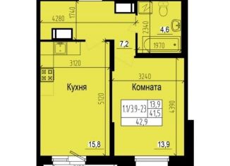 Продаю однокомнатную квартиру, 42.9 м2, посёлок Парголово, Ольгинская дорога, 3/20