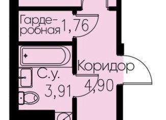 1-комнатная квартира на продажу, 40.9 м2, Кудрово, проспект Строителей, 3, ЖК Айди Кудрово