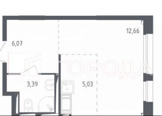 Продаю квартиру студию, 23.4 м2, посёлок Мирный, жилой комплекс Томилино Парк, к5.2