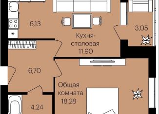 Продаю 2-комнатную квартиру, 58.4 м2, Мордовия