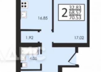 Продаю 2-комнатную квартиру, 70.5 м2, посёлок Заклязьменский