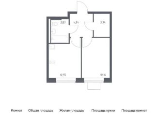 Продаю однокомнатную квартиру, 32.8 м2, поселение Рязановское, жилой комплекс Подольские Кварталы, к3