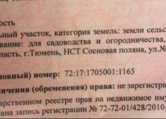 Земельный участок на продажу, 10 сот., НСТ Сосновая Поляна