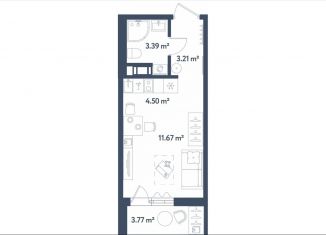 Продается квартира студия, 24.7 м2, Санкт-Петербург, муниципальный округ Московская Застава