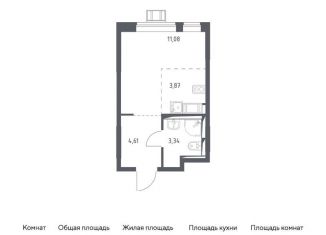 Продаю квартиру студию, 22.9 м2, село Ям, жилой комплекс Прибрежный Парк, к4.2, ЖК Прибрежный Парк