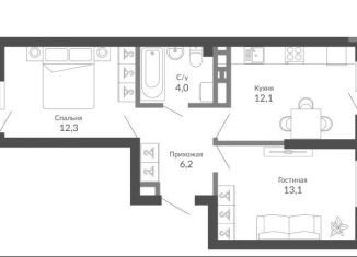 Продажа 2-ком. квартиры, 50.4 м2, Новороссийск