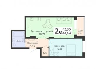 Продаю двухкомнатную квартиру, 44.6 м2, Воронеж, Покровская улица, 19, Коминтерновский район