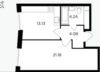 Продам 1-ком. квартиру, 42 м2, Москва, ЖК Кутузов Град 2