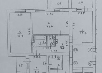 Продаю трехкомнатную квартиру, 75 м2, Щёлкино, 2-й микрорайон, 60/2А