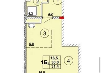 Продажа квартиры студии, 31.4 м2, Абакан, улица Кирова, 185к3