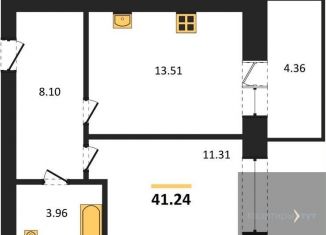 1-ком. квартира на продажу, 41.2 м2, Павловск