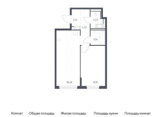Продажа 1-комнатной квартиры, 44.4 м2, Санкт-Петербург