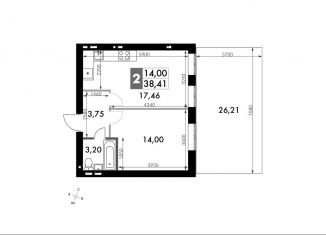 Продаю 1-комнатную квартиру, 38.4 м2, Апрелевка, улица Парк Апрель, 44, ЖК Парк Апрель