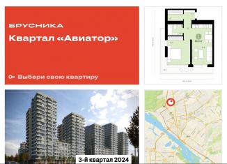 Продажа 1-комнатной квартиры, 59.6 м2, Новосибирск, жилой комплекс Авиатор, 2