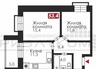 Продам квартиру студию, 31 м2, село Чигири, улица Василенко, 1/4