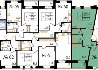 Продажа 2-ком. квартиры, 68.3 м2, Ленинградская область, Медицинский проезд