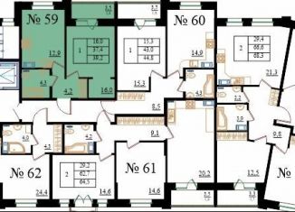 Продажа 1-комнатной квартиры, 39.2 м2, Гатчина, Медицинский проезд