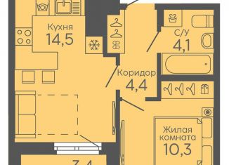 Продается однокомнатная квартира, 35 м2, Екатеринбург, метро Ботаническая, жилой комплекс Новокольцовский, 6