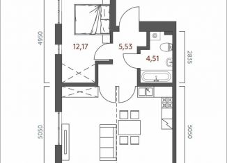 Продается 2-комнатная квартира, 53 м2, Иркутск, Дальневосточная улица, 46А