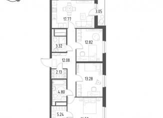 Продаю 3-ком. квартиру, 89.5 м2, Свердловская область