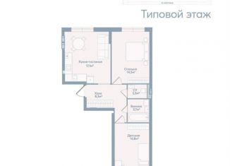 2-комнатная квартира на продажу, 64.6 м2, Астрахань, Советский район, Моздокская улица, 40