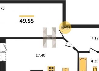 Продается 1-ком. квартира, 46.8 м2, Новосибирск, Кировский район