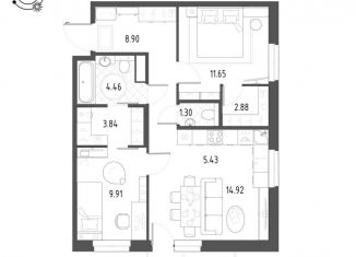 Продажа 3-комнатной квартиры, 64.8 м2, Екатеринбург