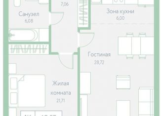 Продам 1-ком. квартиру, 69.6 м2, Хабаровский край