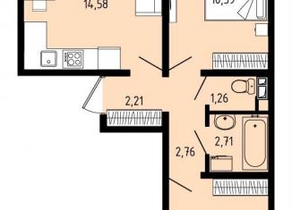 Продаю 3-комнатную квартиру, 47.2 м2, село Фролы