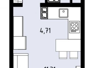 Продаю квартиру студию, 24.1 м2, село Фролы