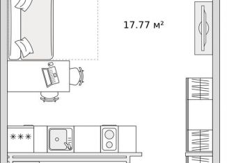 Квартира на продажу студия, 25 м2, Санкт-Петербург