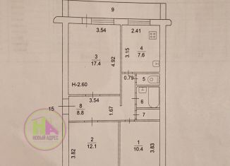 Продажа 3-комнатной квартиры, 61 м2, Кашира, Садовая улица, 26к2