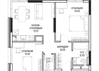 Продам 2-ком. квартиру, 54.4 м2, Москва, метро Бибирево, улица Корнейчука, 27с7