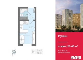 Продаю квартиру студию, 20.5 м2, Санкт-Петербург, метро Академическая