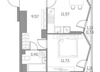 Продам 1-ком. квартиру, 37.4 м2, Москва, метро Стахановская, Рязанский проспект, 2с27