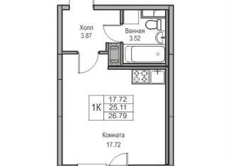 Продаю квартиру студию, 25.1 м2, Санкт-Петербург, Ивинская улица, 1к2