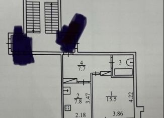 Продается однокомнатная квартира, 34.2 м2, деревня Мстихино, Радужная улица, 7/2