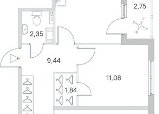 Продам 2-ком. квартиру, 64.1 м2, Санкт-Петербург