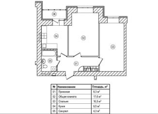 Продается двухкомнатная квартира, 57.6 м2, Кемеровская область, Ленинградский проспект, 53к2