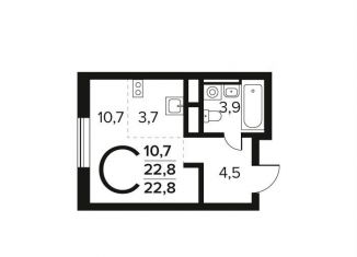 Продается квартира студия, 22.8 м2, Москва