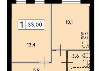 Продается 1-комнатная квартира, 33 м2, Ленинградская область, посёлок Щеглово, 93