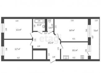 Продажа 3-комнатной квартиры, 77 м2, посёлок Знаменский, Новая улица, 11А