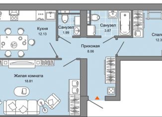 Продам двухкомнатную квартиру, 59 м2, Киров, Ленинский район