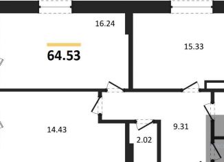 Продам 2-ком. квартиру, 64.5 м2, Воронежская область, улица 9 Января, 68Л