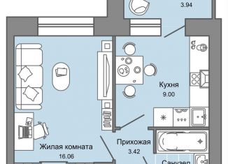 Продаю 1-комнатную квартиру, 34 м2, Киров