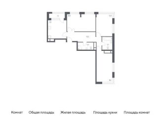 Продам трехкомнатную квартиру, 89.2 м2, Москва, 3-я Хорошёвская улица, 17А, ЖК Вереск