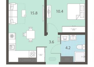 Продаю 1-комнатную квартиру, 34 м2, Екатеринбург, Кировский район