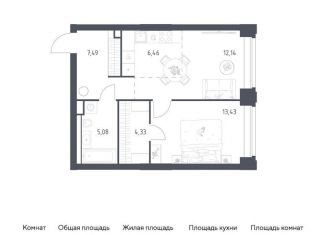 Продаю 1-ком. квартиру, 48.9 м2, Москва, жилой комплекс Нова, к1