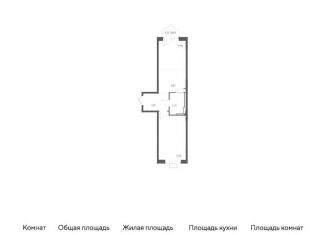 Продается однокомнатная квартира, 48.5 м2, поселение Рязановское, ЖК Алхимово, улица Уточкина, 5к2