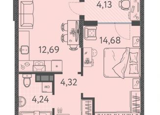 Продается 1-ком. квартира, 38 м2, Краснодар